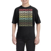 Colorful Text Crop Duster Youth Tee | Artistshot