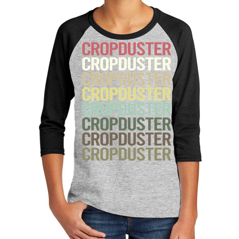 Colorful Text Crop Duster Youth 3/4 Sleeve by BrianneRemers65 | Artistshot