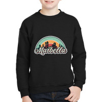 Marbella City Retro Youth Sweatshirt | Artistshot