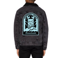 Campbell Falls Massachusetts Unisex Sherpa-lined Denim Jacket | Artistshot