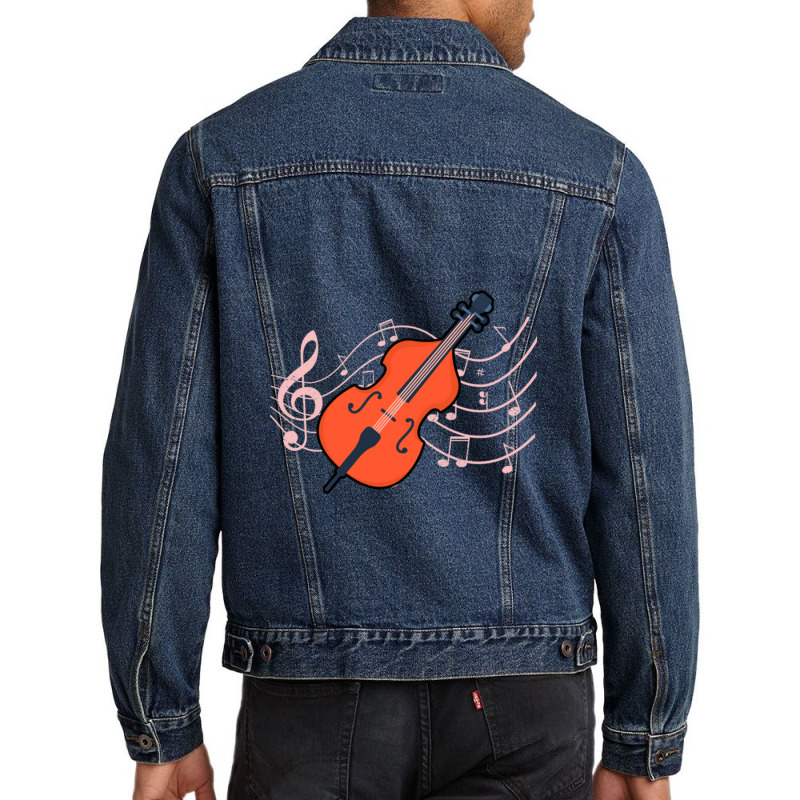 Contra Bass Player Classic T Men Denim Jacket by johnjoKaang | Artistshot