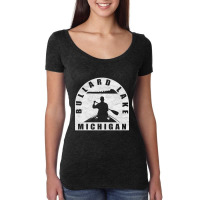 Bullard Lake Canoeing Michigan Women's Triblend Scoop T-shirt | Artistshot