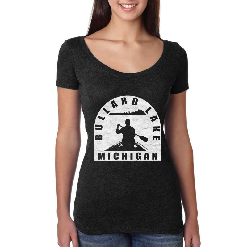 Bullard Lake Canoeing Michigan Women's Triblend Scoop T-shirt by fencingderby989 | Artistshot