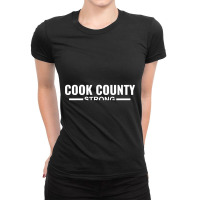 Cook County Strong Community Strength & Support State Gift Ladies Fitted T-shirt | Artistshot