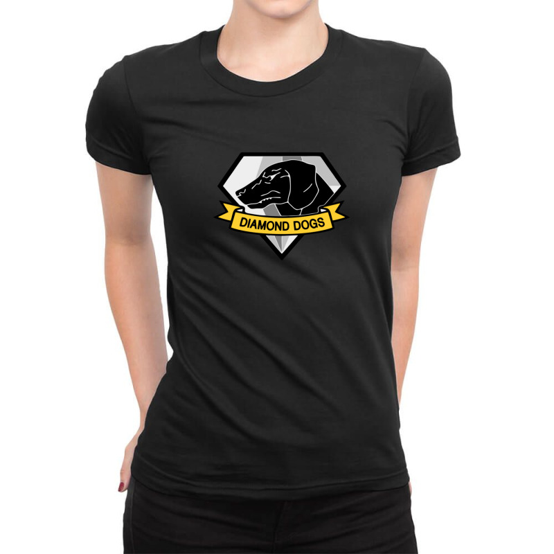 Metal Gear Solid Diamond Dogs Merchandise 1 Ladies Fitted T-Shirt by nejisaamer | Artistshot