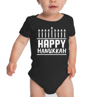 Happy Hanukkah Shirt Women Men Kids Jewish Menorah Chanukah T Shirt Baby Bodysuit | Artistshot