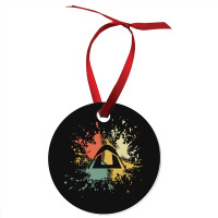 Camping Ink Splash Ornament | Artistshot