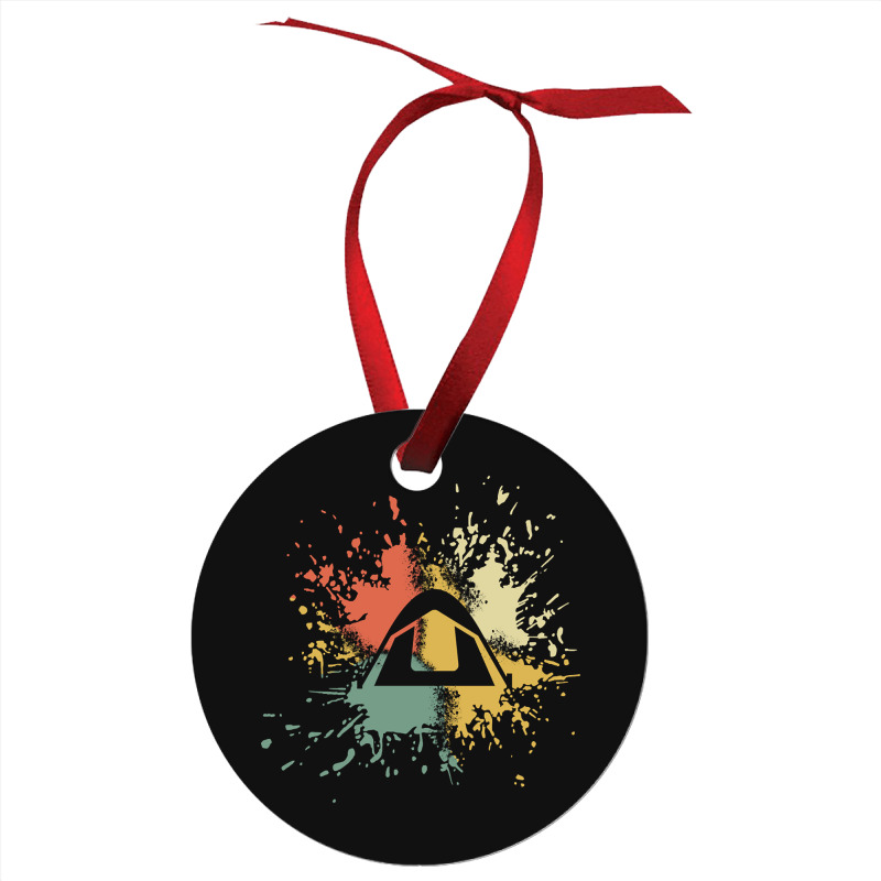 Camping Ink Splash Ornament | Artistshot