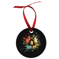 Camping Ink Splash Ornament | Artistshot