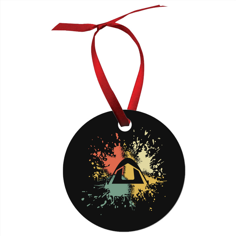 Camping Ink Splash Ornament | Artistshot