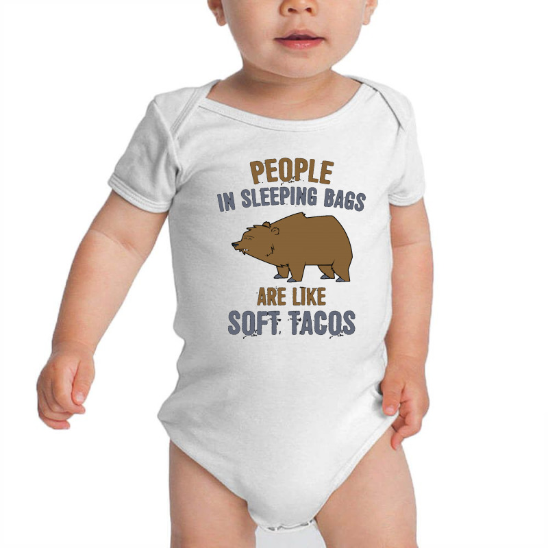 People In Sleeping Bags Bear Baby Bodysuit by Star Store | Artistshot