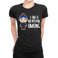 Hmong Miao Proud Traditional Boy Man Hmoob Ethnic Group T Shirt Ladies Fitted T-shirt | Artistshot