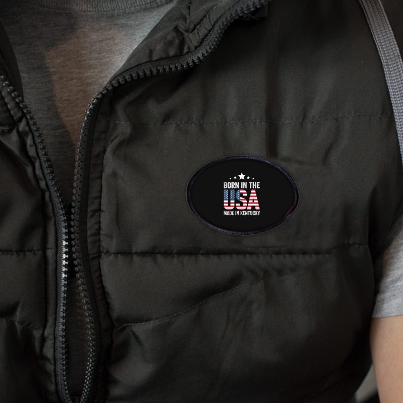 Born In The Usa Made And Raised In Kentucky Oval Patch | Artistshot