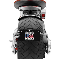 Born In The Usa Made And Raised In Kentucky Motorcycle License Plate | Artistshot