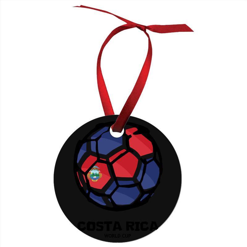 Costa Rica Football Country Flag Ornament | Artistshot