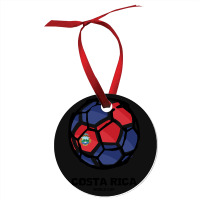 Costa Rica Football Country Flag Ornament | Artistshot