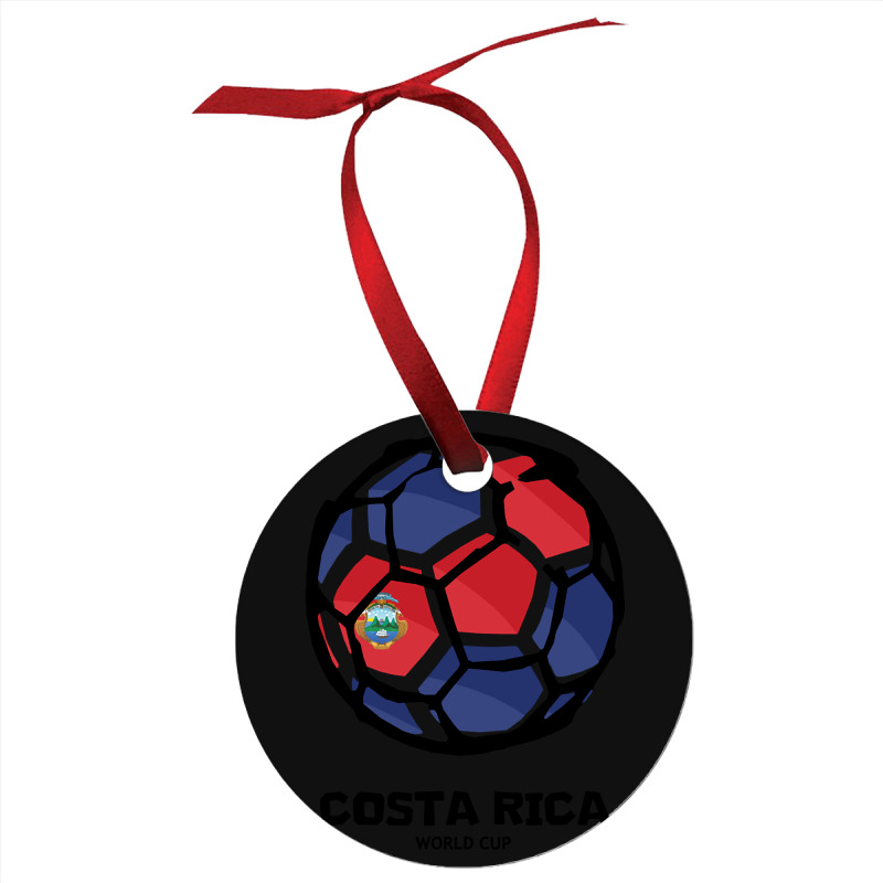 Costa Rica Football Country Flag Ornament | Artistshot