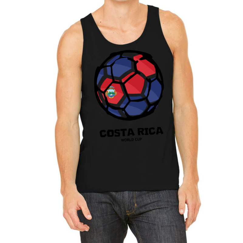 Costa Rica Football Country Flag Tank Top | Artistshot