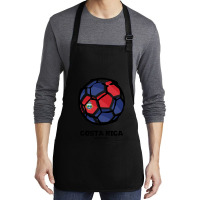 Costa Rica Football Country Flag Medium-length Apron | Artistshot