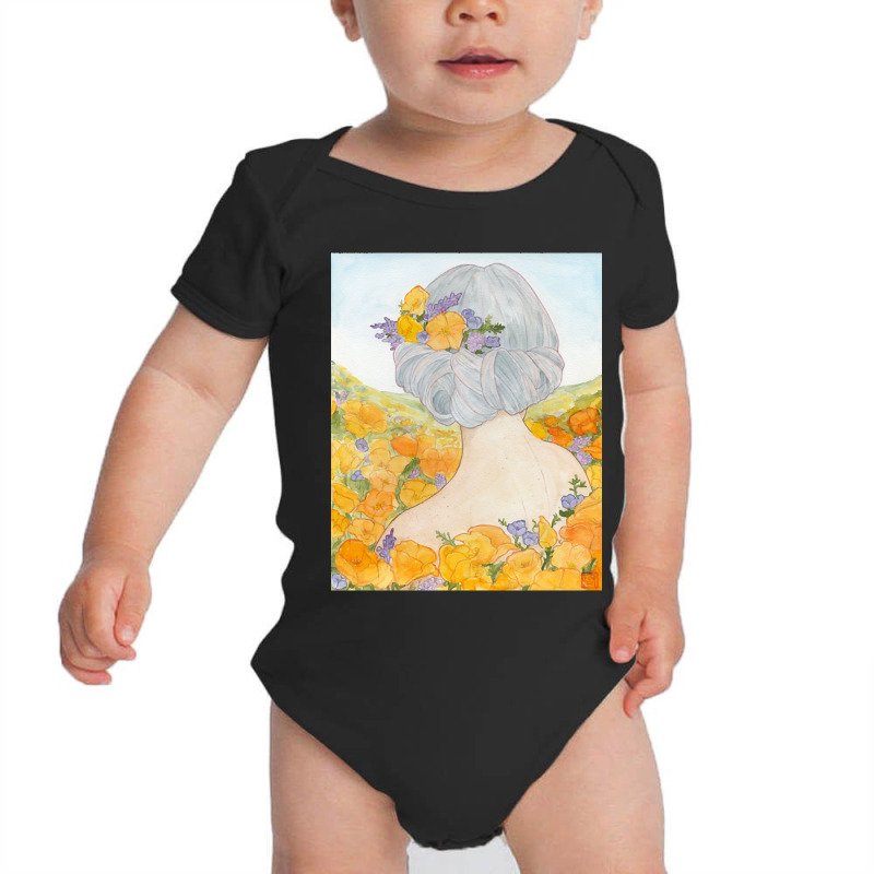 California Poppies Baby Bodysuit | Artistshot