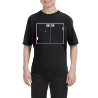 Trending Pong Game Retro Vintage Video Gamer Crt Screen Effect Gaming Youth Tee | Artistshot