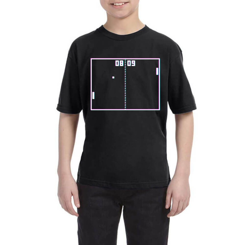 Trending Pong Game Retro Vintage Video Gamer Crt Screen Effect Gaming Youth Tee by Estrada Link | Artistshot