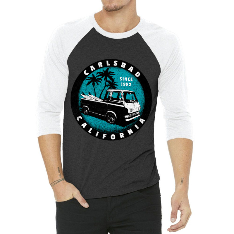 Carlsbad, California-hwtbx 3/4 Sleeve Shirt by venbytumny | Artistshot