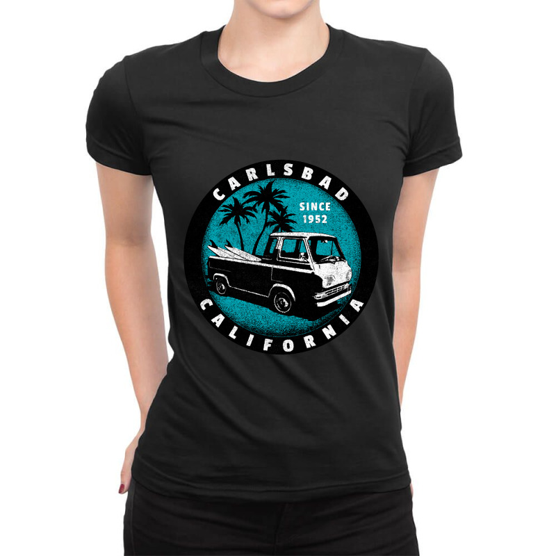 Carlsbad, California-hwtbx Ladies Fitted T-Shirt by venbytumny | Artistshot