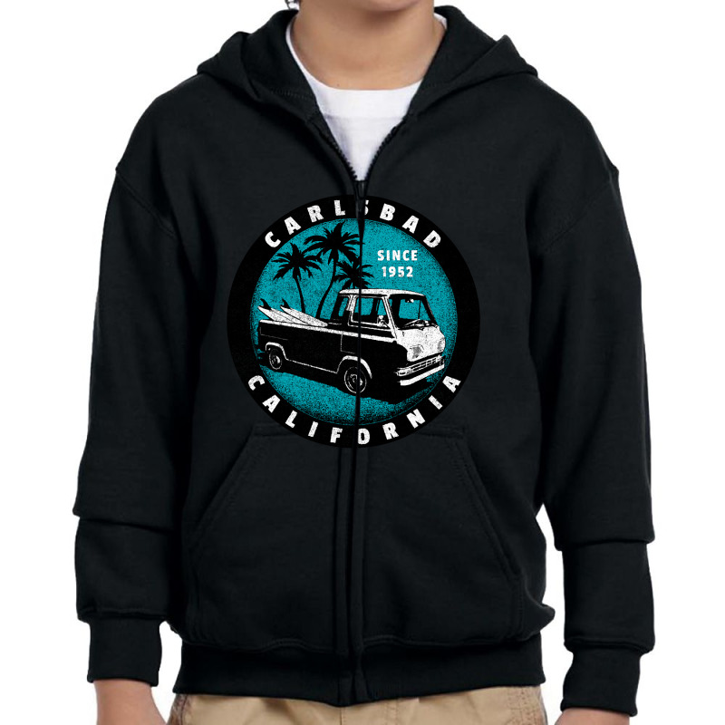 Carlsbad, California-hwtbx Youth Zipper Hoodie by venbytumny | Artistshot