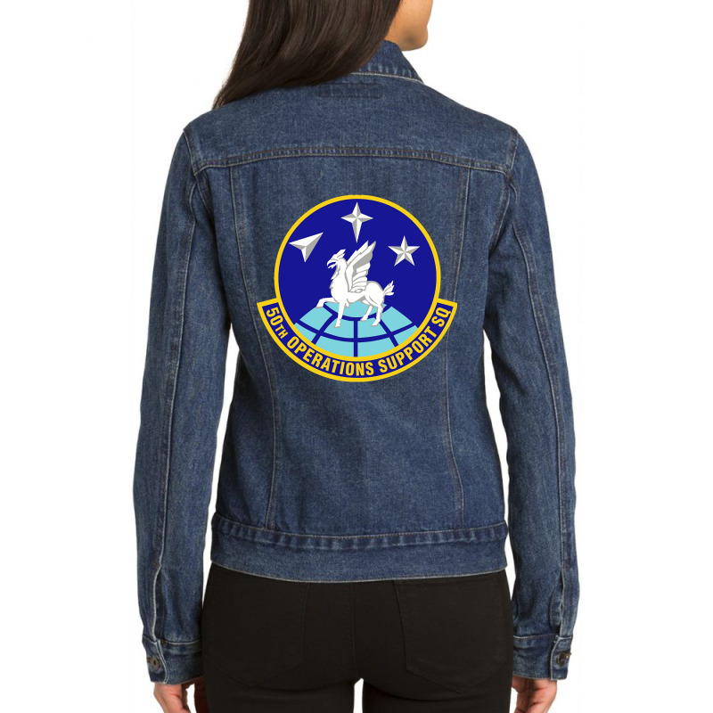 50th Operations Support Squadron (u.s. Air Force) Ladies Denim Jacket by Weasetu1379 | Artistshot