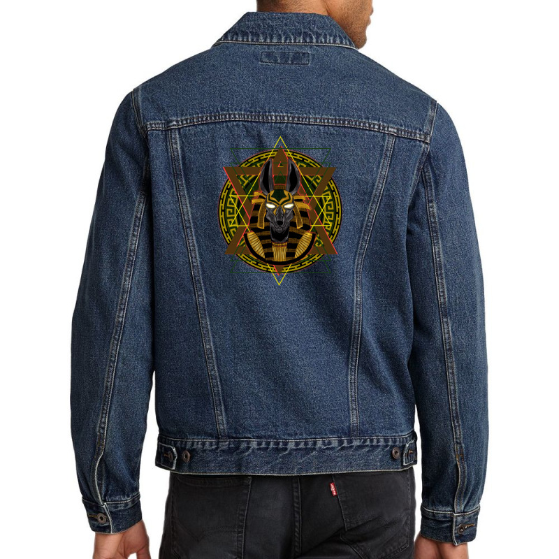 Anubis Men Denim Jacket by Shade Albios | Artistshot