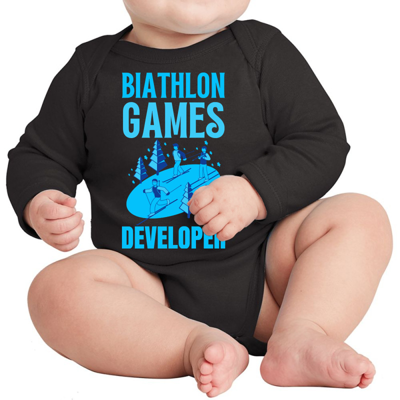 Biathlon Games Developer Long Sleeve Baby Bodysuit by jauntdemant049 | Artistshot