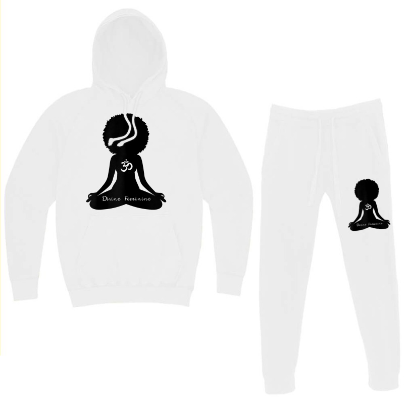 Womens Divine Feminine Black Girl Yoga Self Love Om Wellness T Shirt Hoodie & Jogger set by kayleeantb2tp | Artistshot