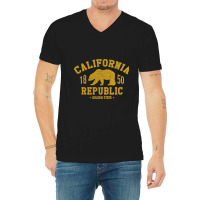 California Republic V-neck Tee | Artistshot