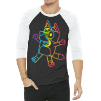 Best Dad Rainbow Dance 3/4 Sleeve Shirt | Artistshot