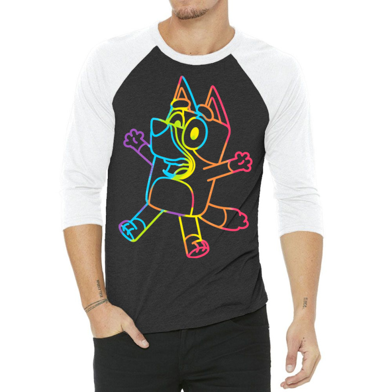 Best Dad Rainbow Dance 3/4 Sleeve Shirt | Artistshot