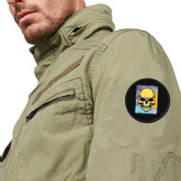 Cool Smiling Skull Round Patch | Artistshot