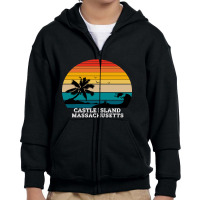 Castle Island Massachusetts Beaches Youth Zipper Hoodie | Artistshot