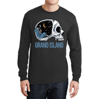 Hot Trend Chilling Skeleton Grand Island.png Long Sleeve Shirts | Artistshot