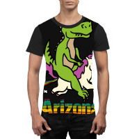 Arizona Tshirt Gift Dinosaur Riding Unicorn T Rex Kids Boy Girl Teen B Graphic T-shirt | Artistshot