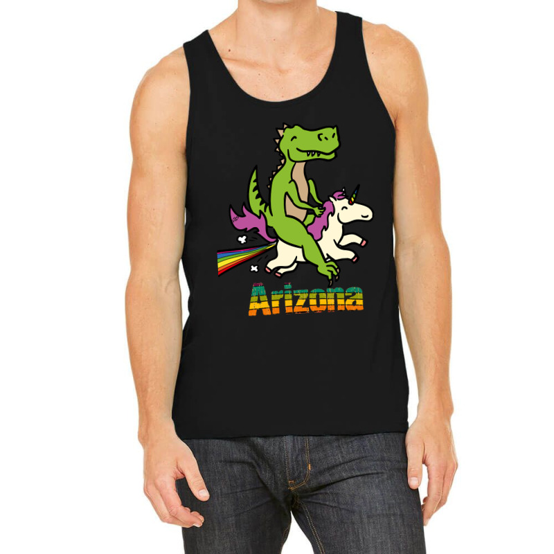 Arizona Tshirt Gift Dinosaur Riding Unicorn T Rex Kids Boy Girl Teen B Tank Top by stumbledfeatures425 | Artistshot