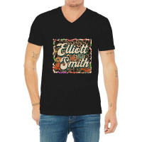 Beautiful Flowers Quest Elliott Proud Name V-neck Tee | Artistshot