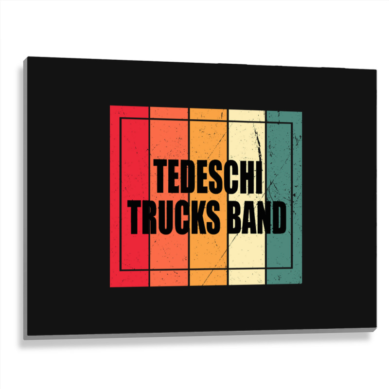 Personalized Name Tedeschi Birthday 70s 80s 90s Vintage Styles Metal Print Horizontal | Artistshot