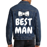 Best Man Bachelor Men Denim Jacket | Artistshot