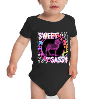 Bighorn Ram Sheep Sweet And Sassy Animal Rainbow Leopard Print Baby Bodysuit | Artistshot