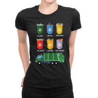 Limited Edition Recycle Bin Garbage Day Waste Management Garbage Truck Ladies Fitted T-shirt | Artistshot