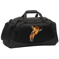 Hot Trend Crazy Giraffe Active Duffel | Artistshot