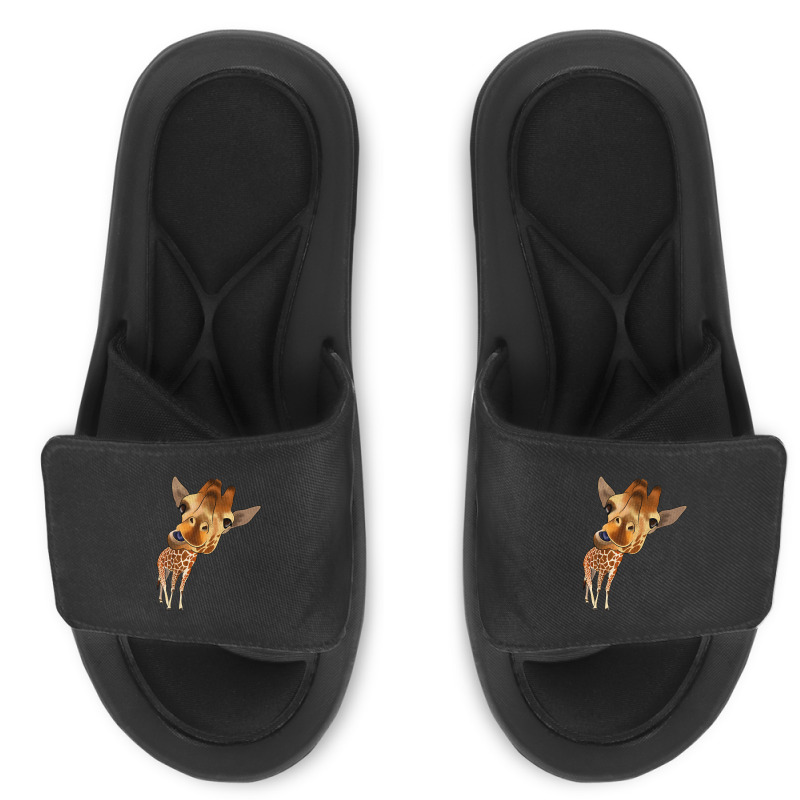 Hot Trend Crazy Giraffe Slide Sandal | Artistshot