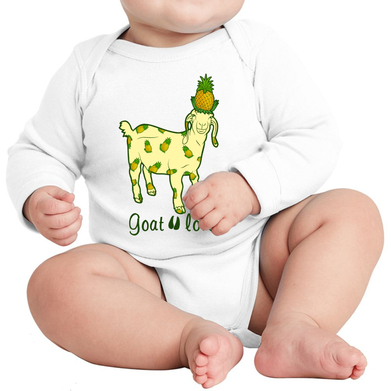 Goat Love Pinapple Long Sleeve Baby Bodysuit by hoainv | Artistshot