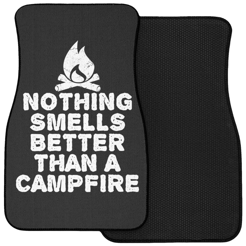 Camping T Shirt - Nothing Smells Better Than A Campfire-bpcfg Front Car Mat | Artistshot